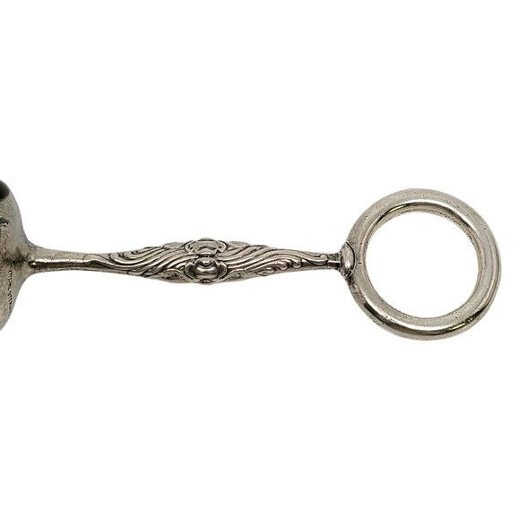 Antique George Shiebler Sterling Silver Jingle Bell Baby Rattle #11095 - Picture 3 of 12